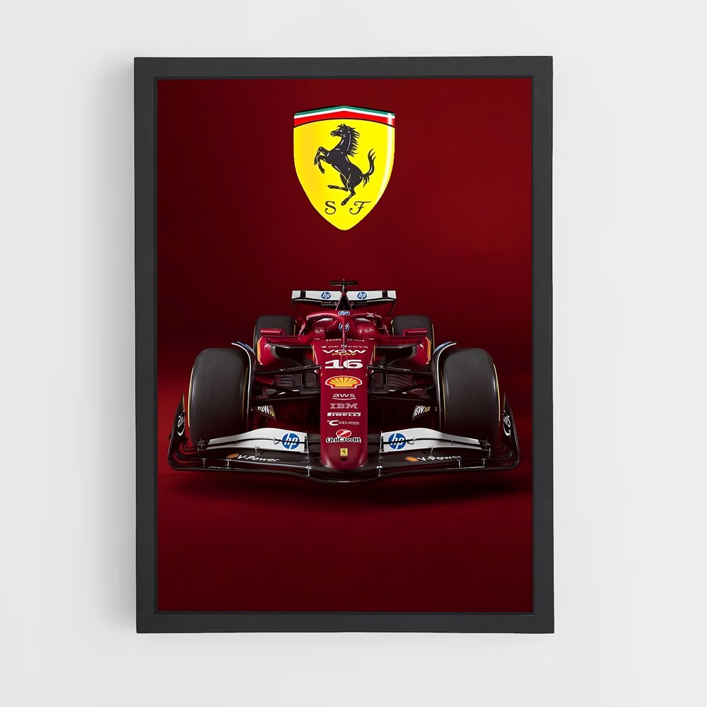 Poster Ferrari en Vitesse – affiche Voitures de Formule 1 (vue 2)